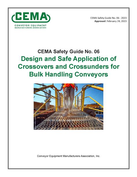 screw conveyor safety poster|cema conveyor crossover requirements.